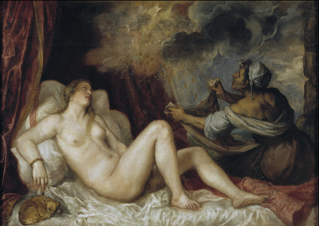 Detail of Danae, 1553 by Titian