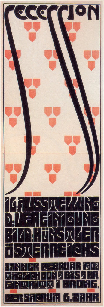 Detail of Poster for the Vienna Secession Exhibition, 1903 by Alfred Roller