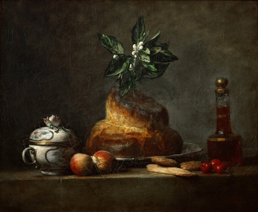 Detail of La brioche by Jean-Baptiste Siméon Chardin