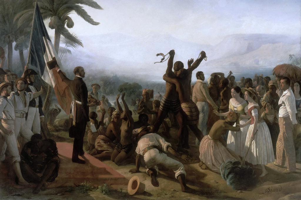 Detail of Proclamation of the Abolition of Slavery in the French Colonies, 27 April 1848 by François-August Biard