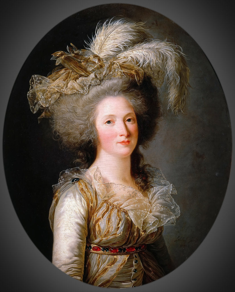 Detail of Élisabeth Philippine Marie Hélène de Bourbon by Adélaïde Labille-Guiard