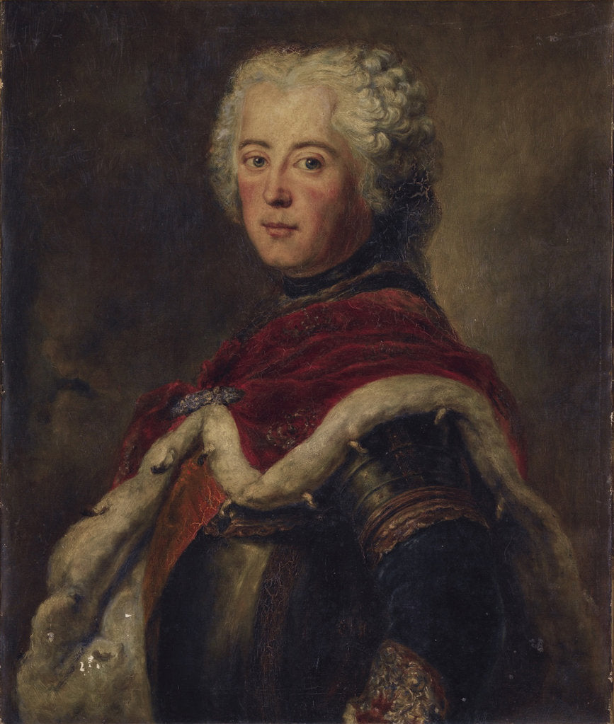 Detail of Portrait of Frederick II of Prussia (1712?1786) by Antoine Pesne