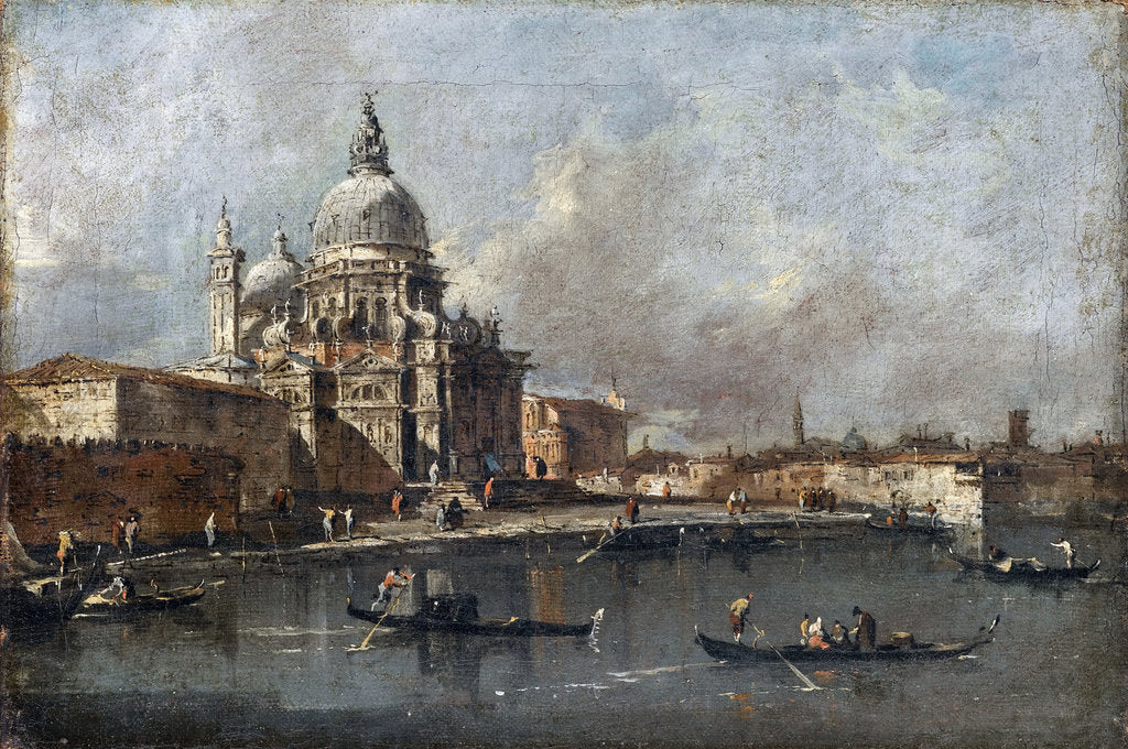 Detail of Santa Maria della Salute in Venice by Francesco Guardi