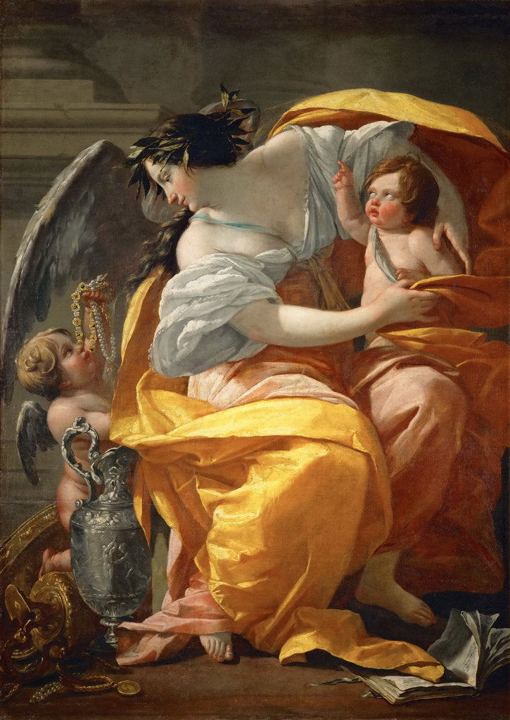 Detail of Allegory of Wealth by Simon Vouet