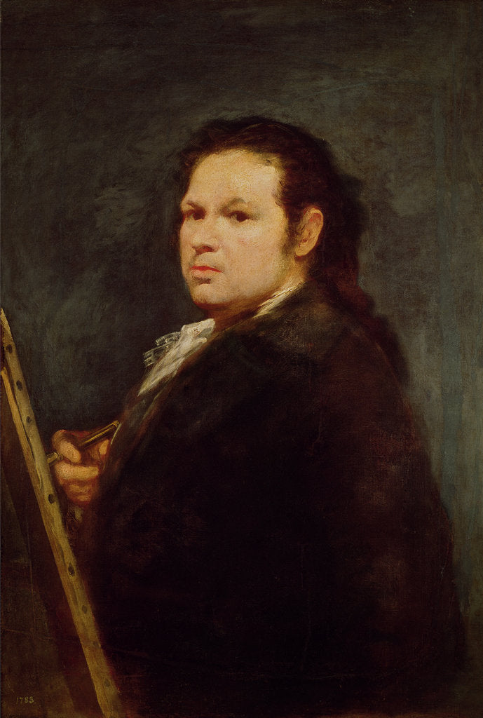 Detail of Self-Portrait by Francisco de Goya