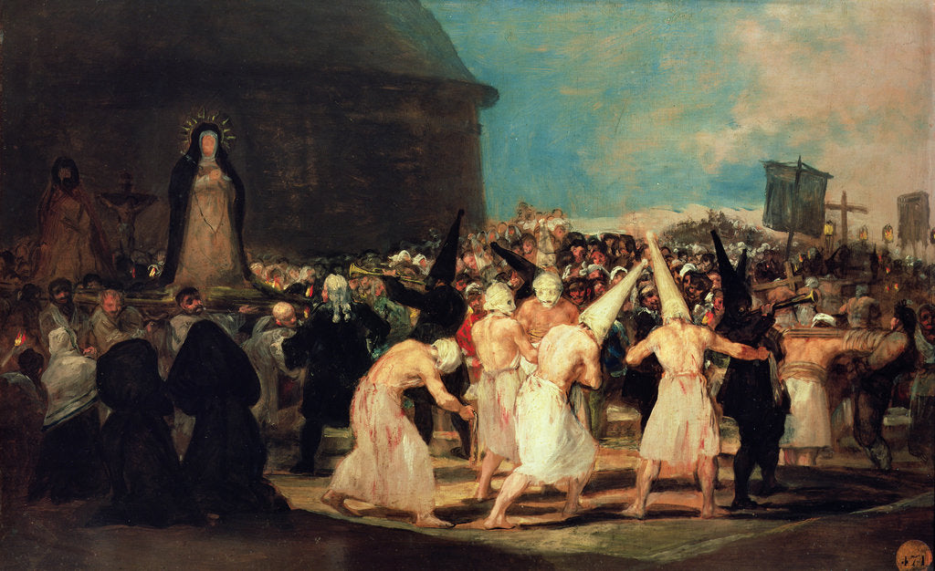 Detail of A Procession of Flagellants by Francisco de Goya