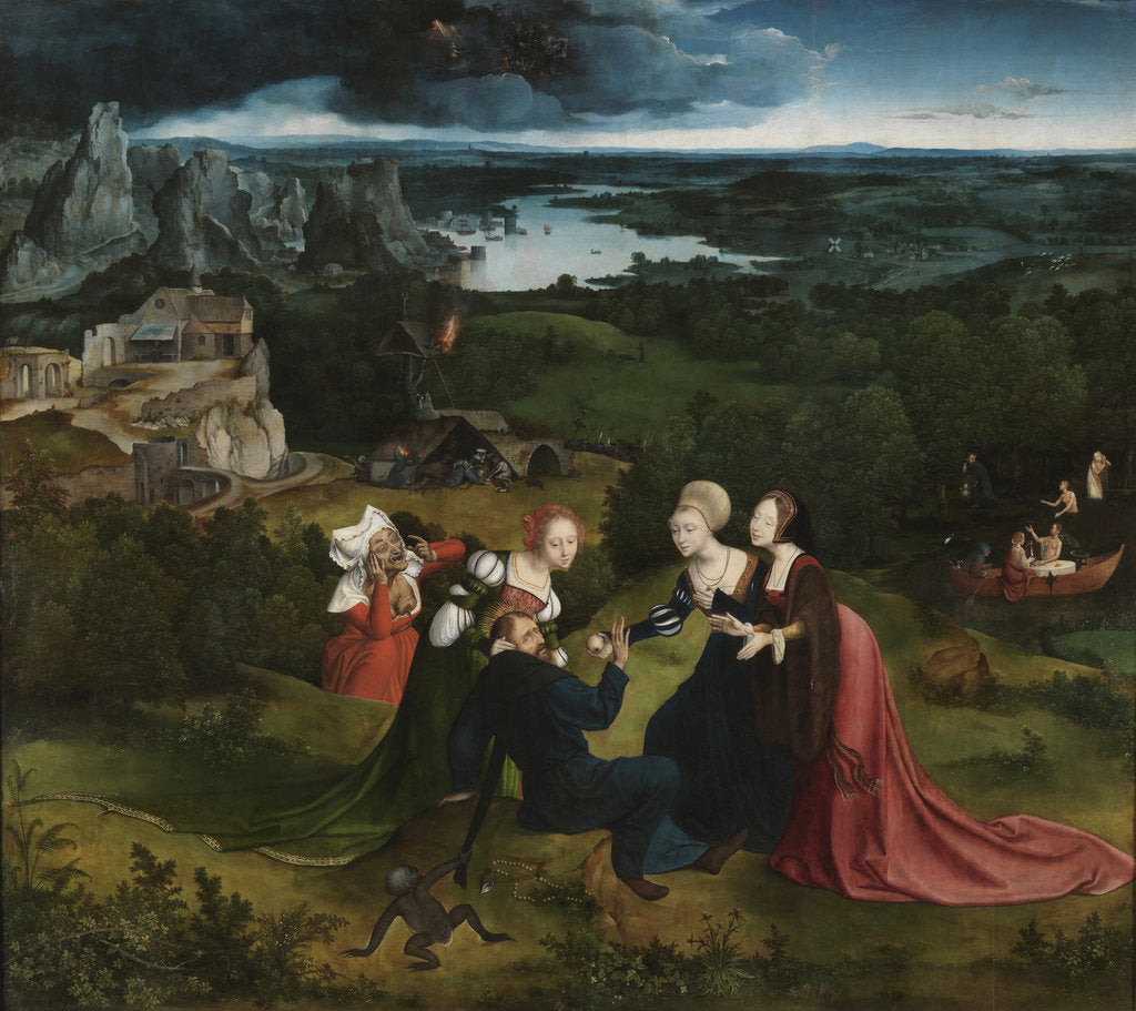 Detail of The Temptation of Saint Anthony by Joachim Patinir