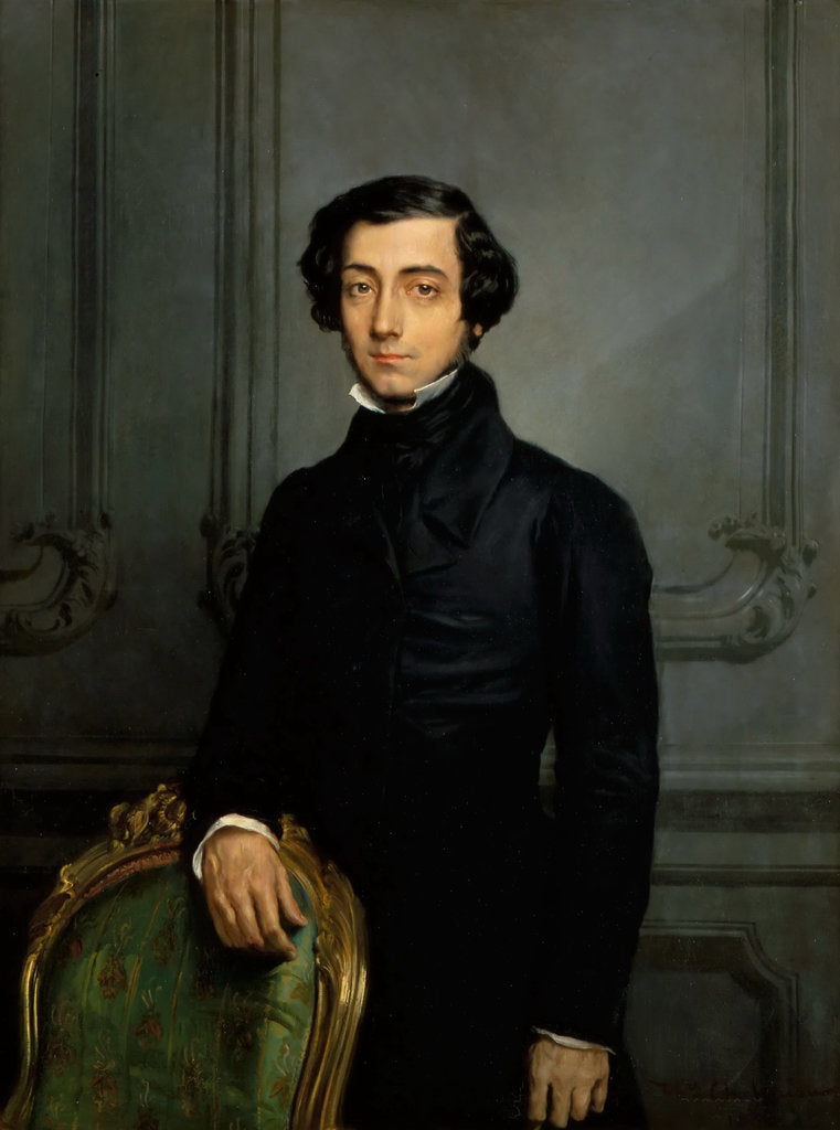 Detail of Portrait of Alexis de Tocqueville by Théodore Chassériau