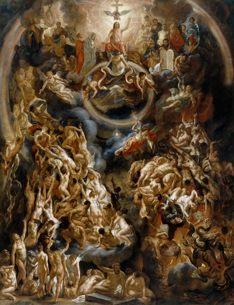 Detail of The Last Judgement by Jacob Jordaens