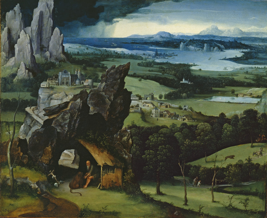 Detail of Landscape With Saint Jerome by Joachim Patinir