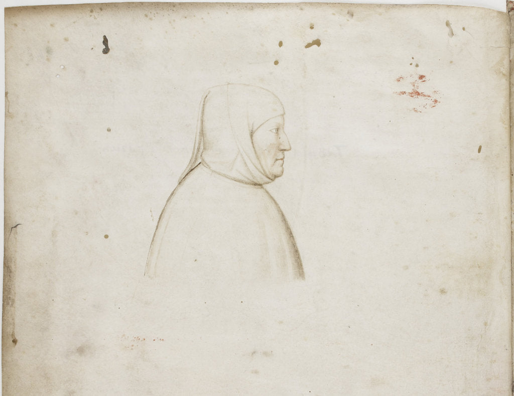 Detail of Portrait of Francesco Petrarca From De Viris Illustribus by Altichiero