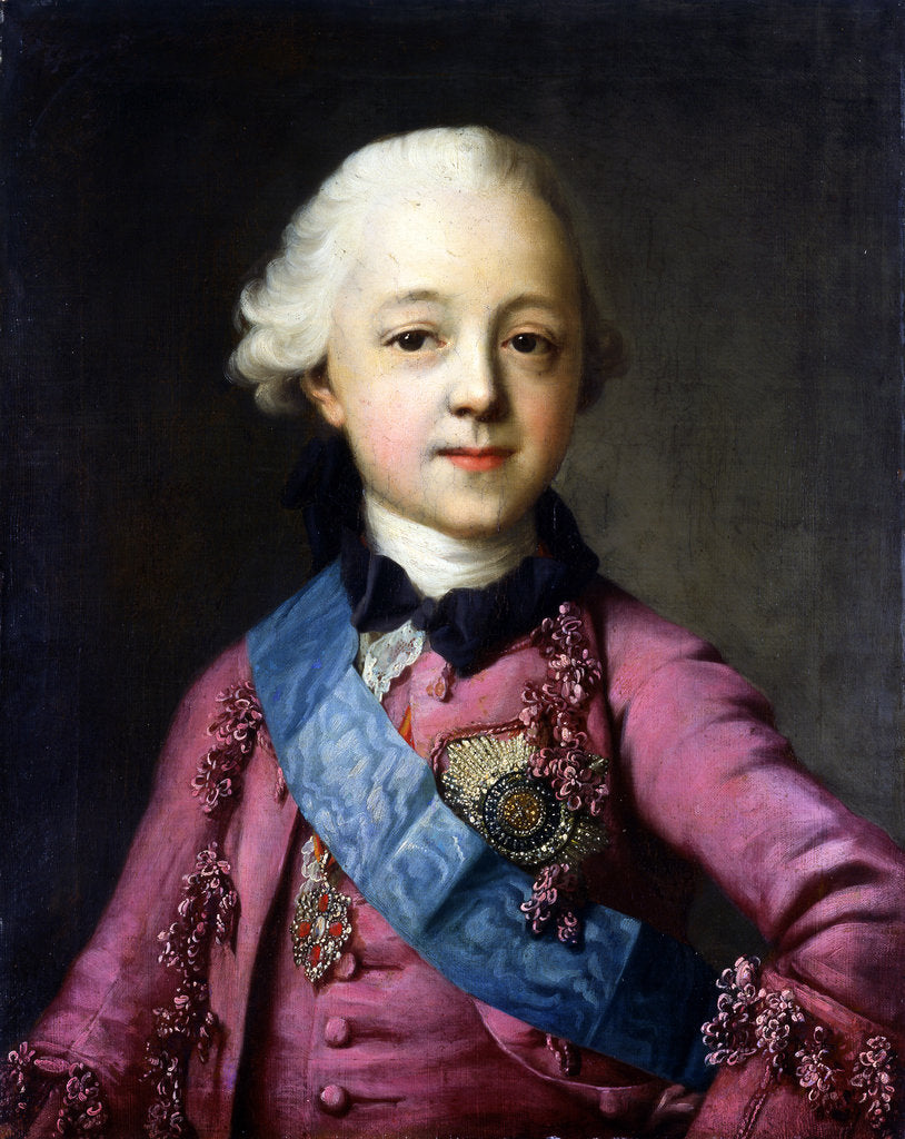 Detail of Portrait of Grand Duke Pavel Petrovich by Vigilius Erichsen