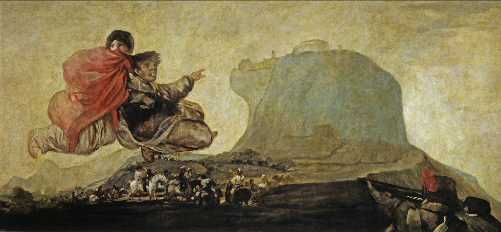 Detail of Asmodea or Fantastic Vision by Francisco de Goya