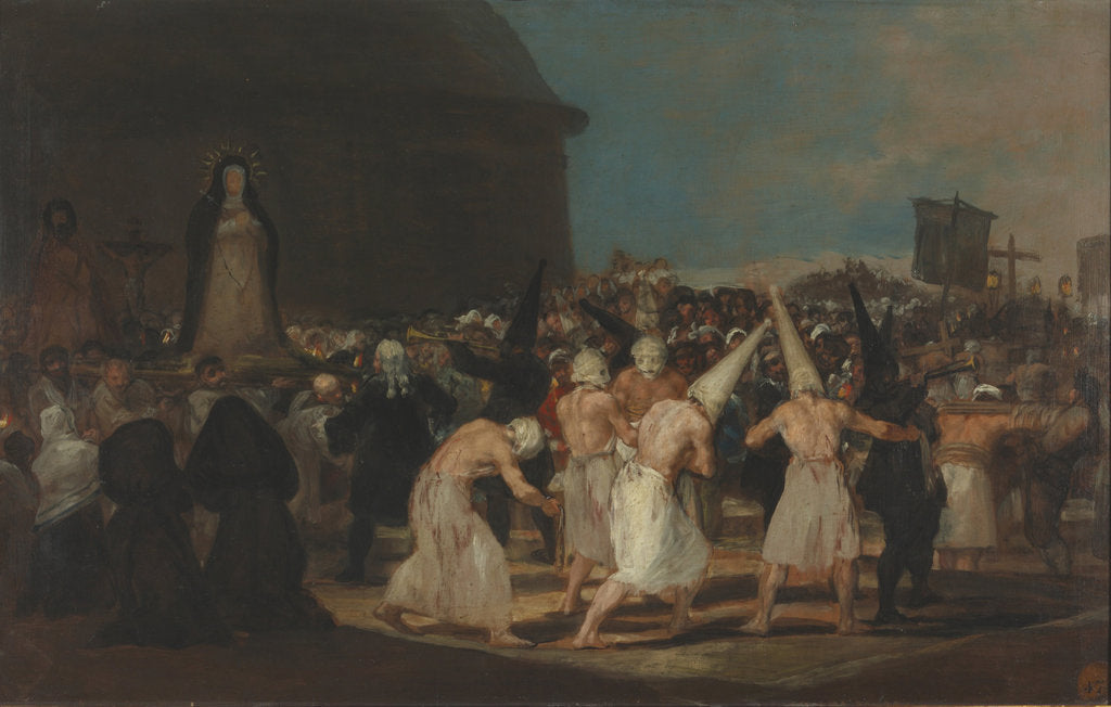 Detail of A Procession of Flagellants by Francisco de Goya