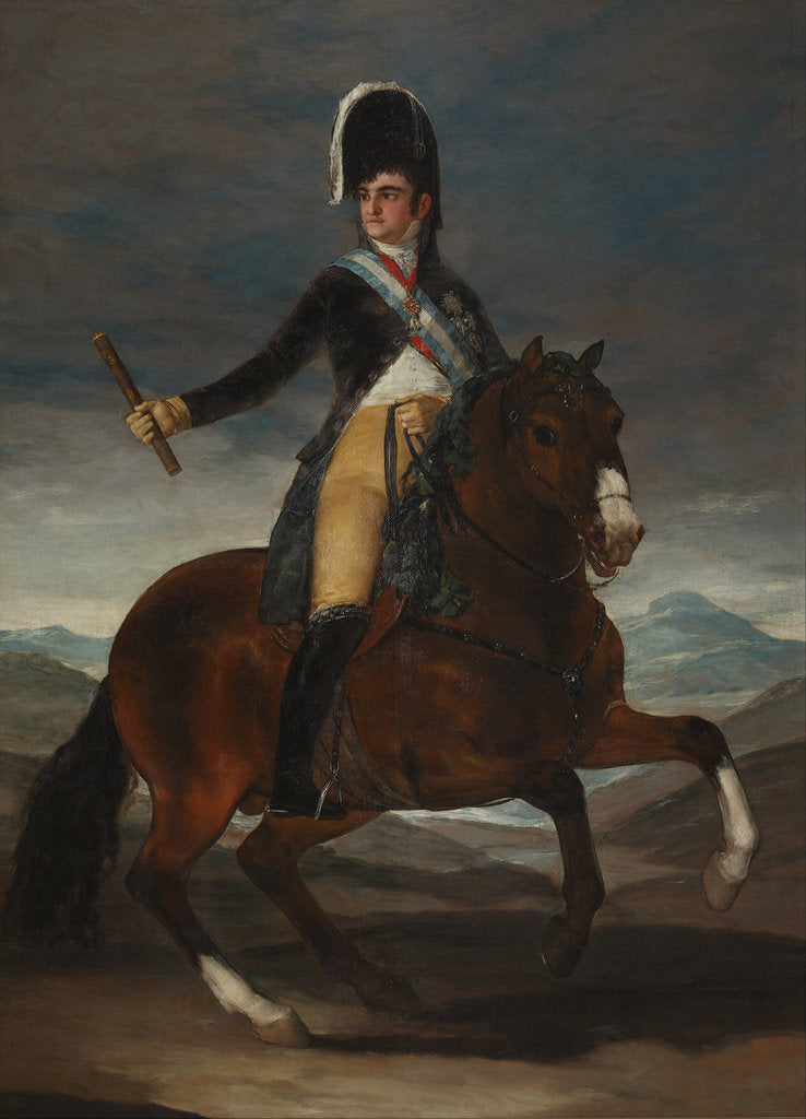 Detail of Equestrian Portrait of King Ferdinand VII of Spain by Francisco de Goya