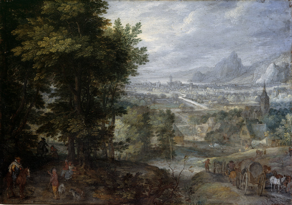 Detail of A Wooded Landscape by Jan Brueghel the Elder