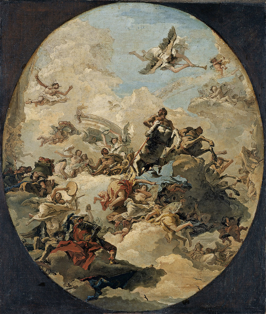 Detail of The Apotheosis of Hercules by Giandomenico Tiepolo