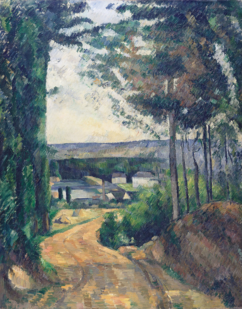 Detail of Road leading to the lake by Paul Cézanne