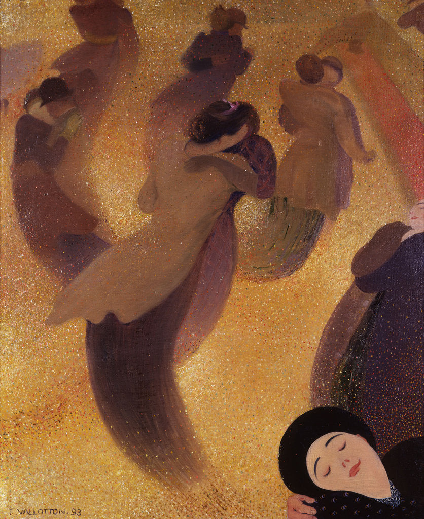 Detail of The Waltz (La Valse) by Felix Edouard Vallotton