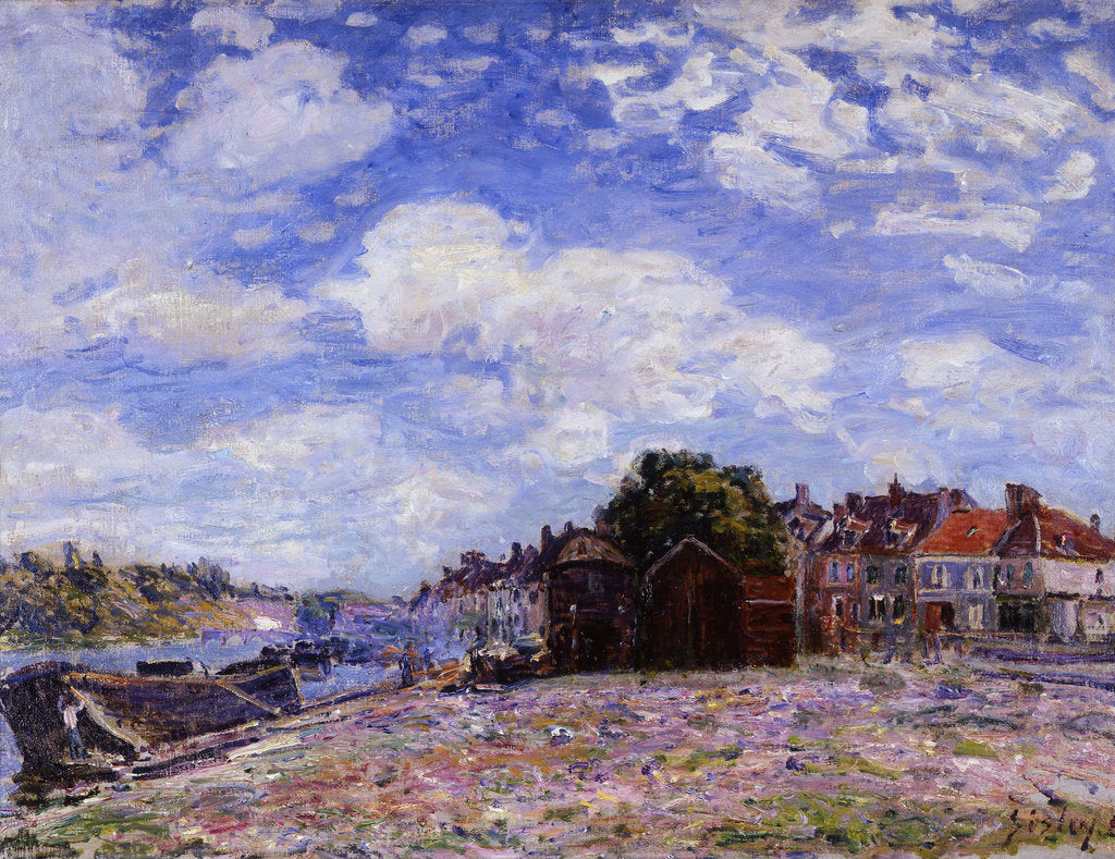 Detail of The Loing at Saint-Mammès by Alfred Sisley