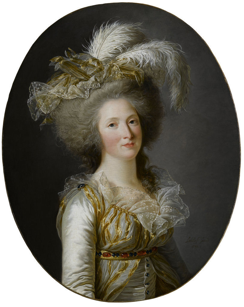 Detail of Élisabeth Philippine Marie Hélène de Bourbon by Adélaïde Labille-Guiard