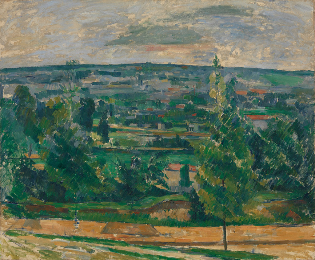 Detail of Landscape in Jas de Bouffan by Paul Cézanne