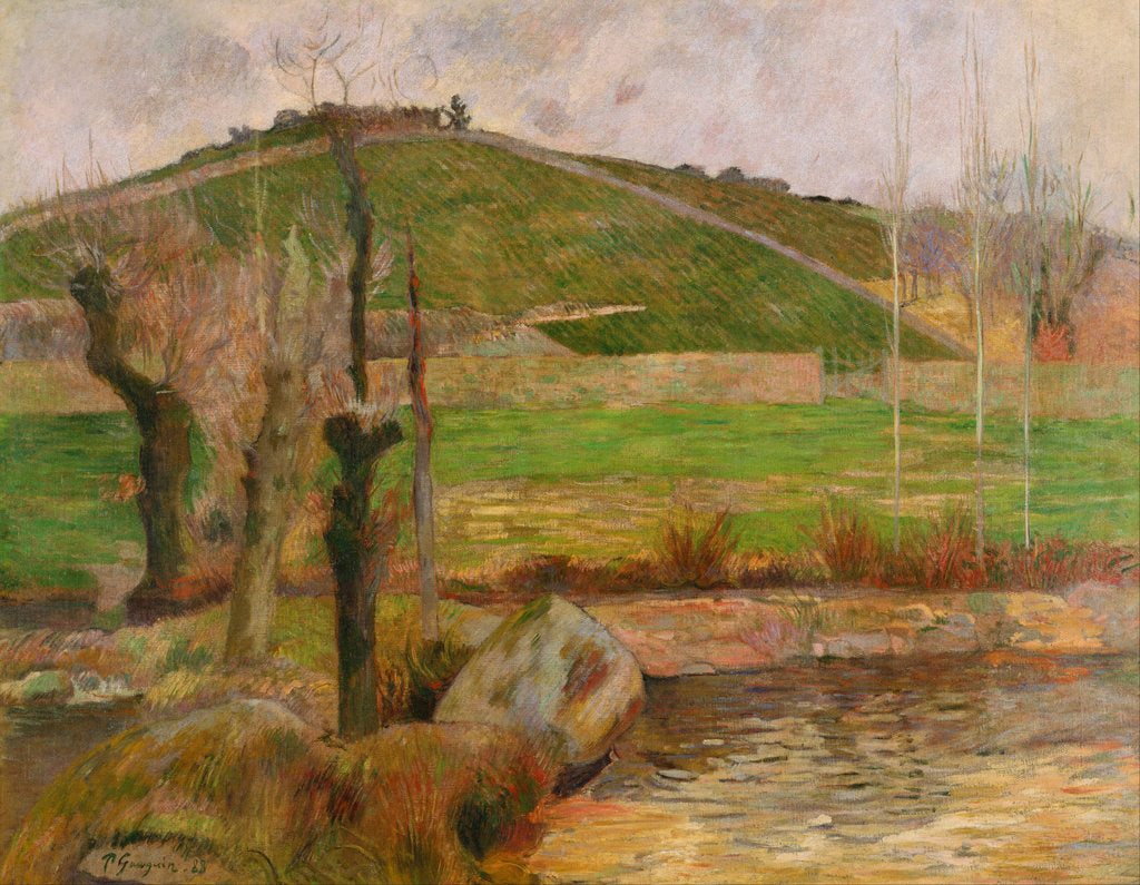 Detail of Landscape near Pont-Aven by Paul Eugéne Henri Gauguin