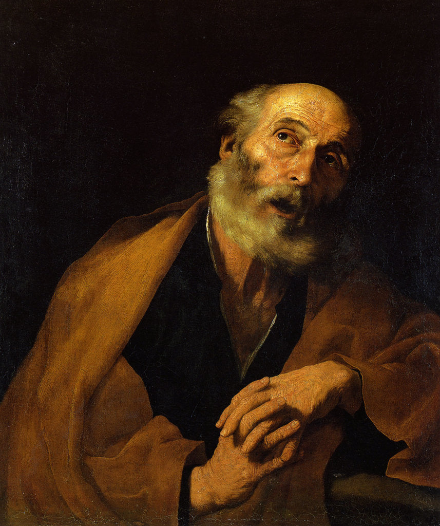 Detail of Repentance of Saint Peter, 1630 by José de Ribera