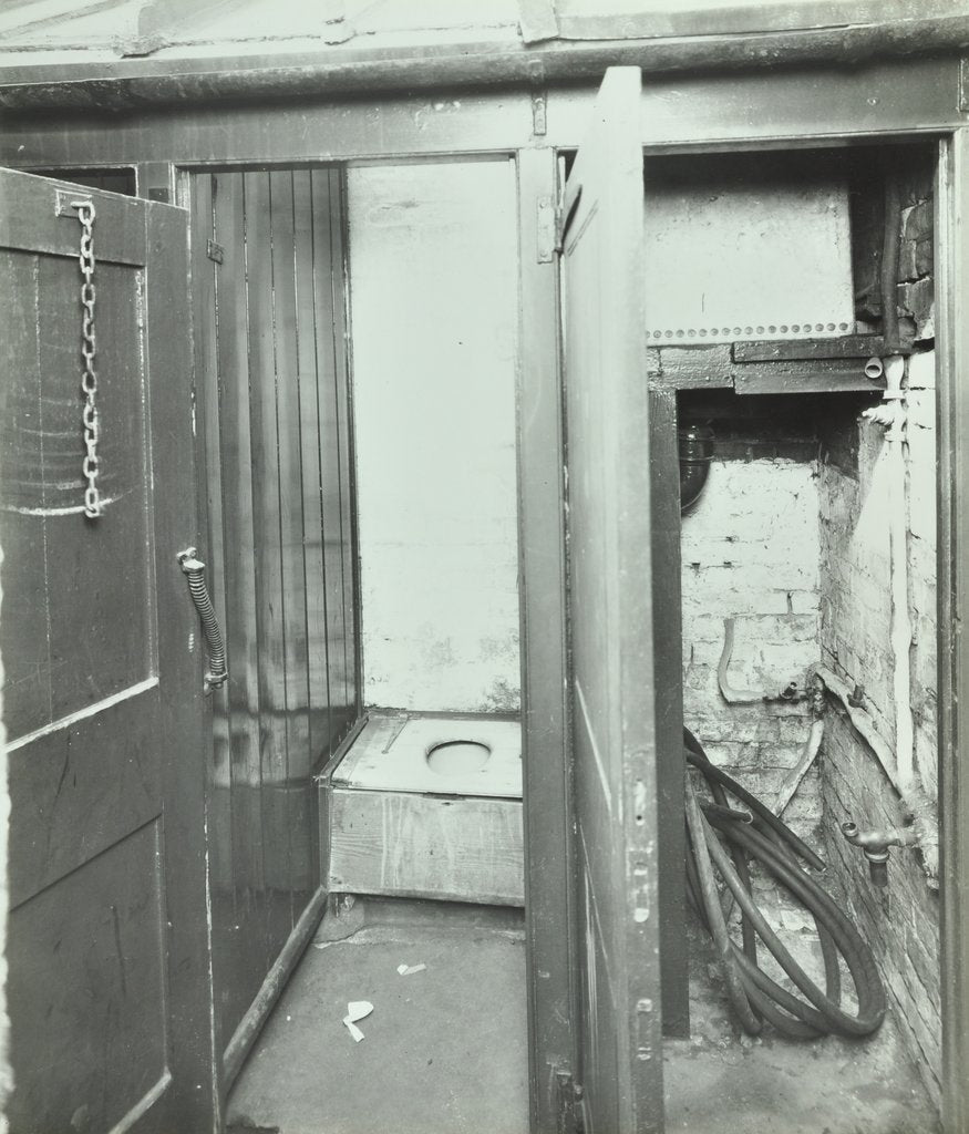 Detail of Outside toilet, Belleville Road School, London, 1936 by Unknown