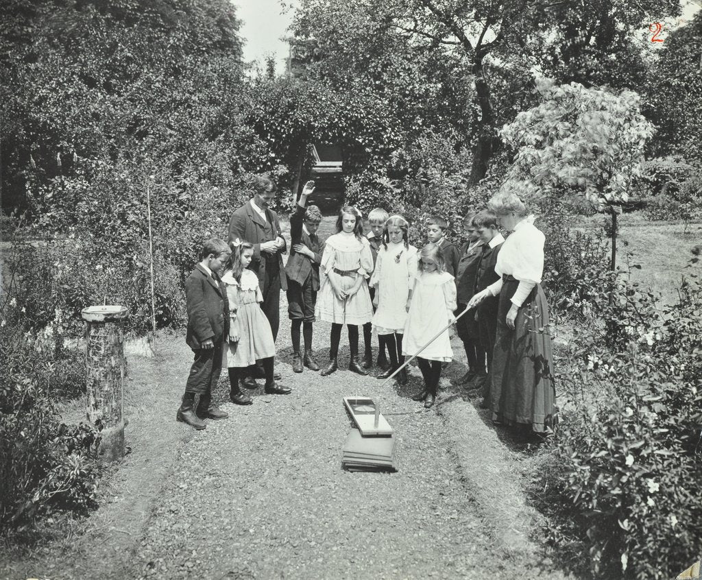 Detail of How to read a sun-dial, Birley House Open Air School, Forest Hill, London, 1908 by Unknown