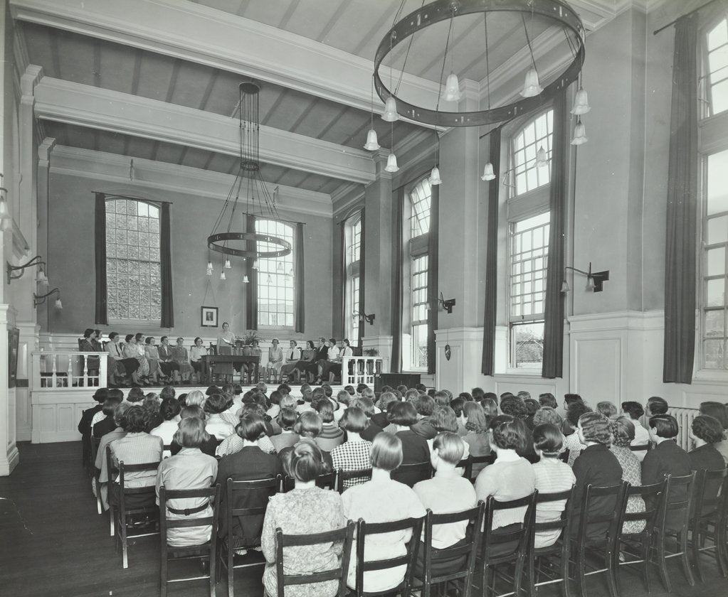 Detail of Students attending a conference, Furzedown Training College, London, 1935 by Unknown