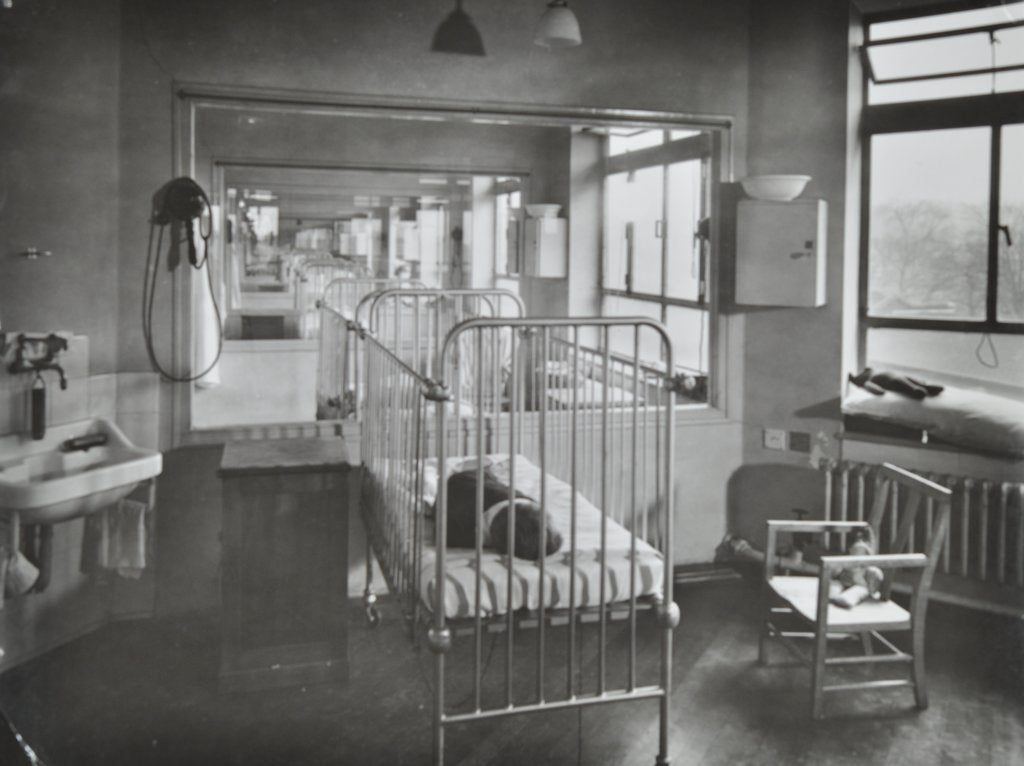 Detail of Children's isolation wards, Brook General Hospital, London, 1948 by Unknown