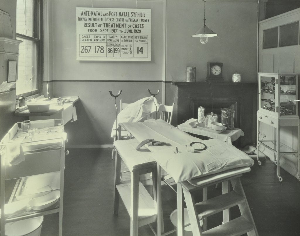 Detail of A theatre at the Thavies Inn Hospital, London, 1930 by Unknown