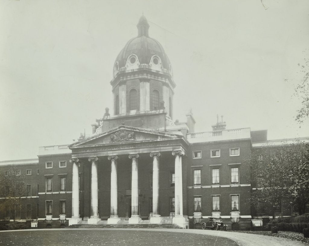 Detail of The main front of Bethlem Royal Hospital, London, 1926 by Unknown