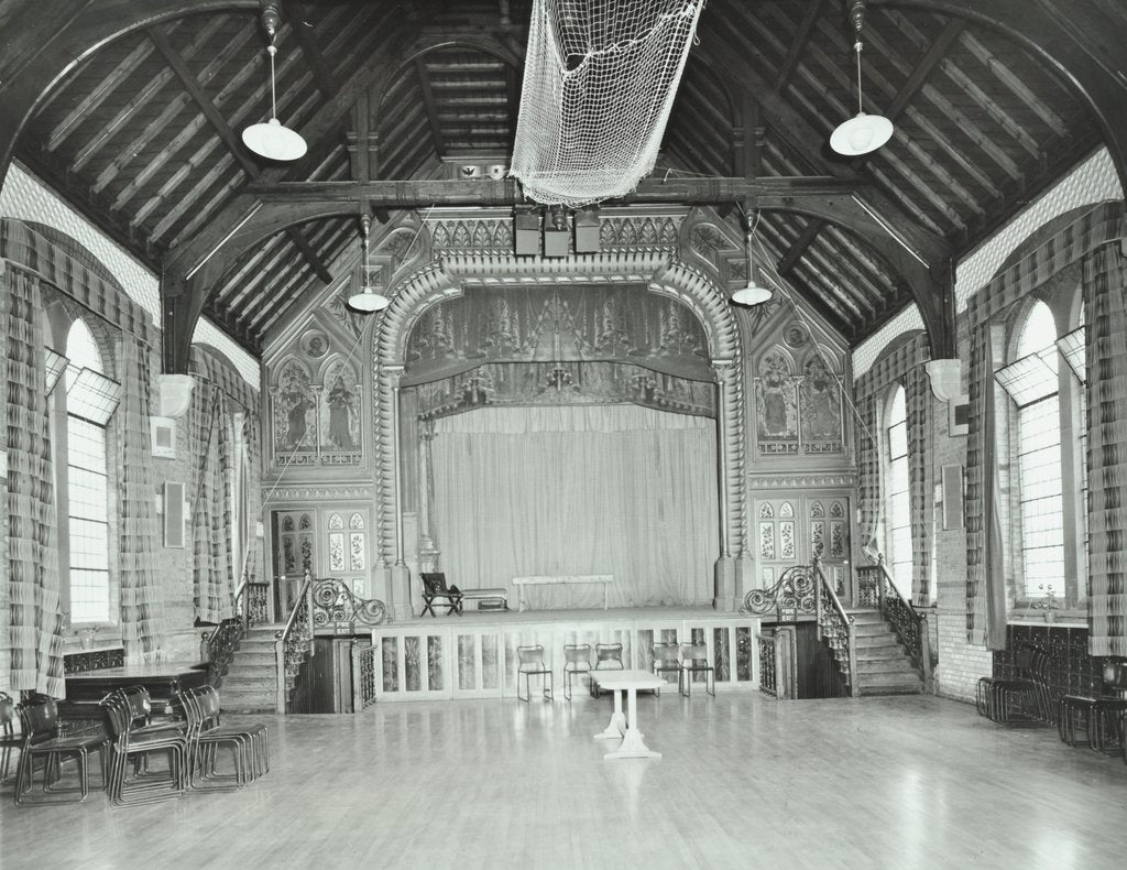 Detail of The theatre proscenium, Normansfield Hospital, Richmond upon Thames, 1976 by Unknown