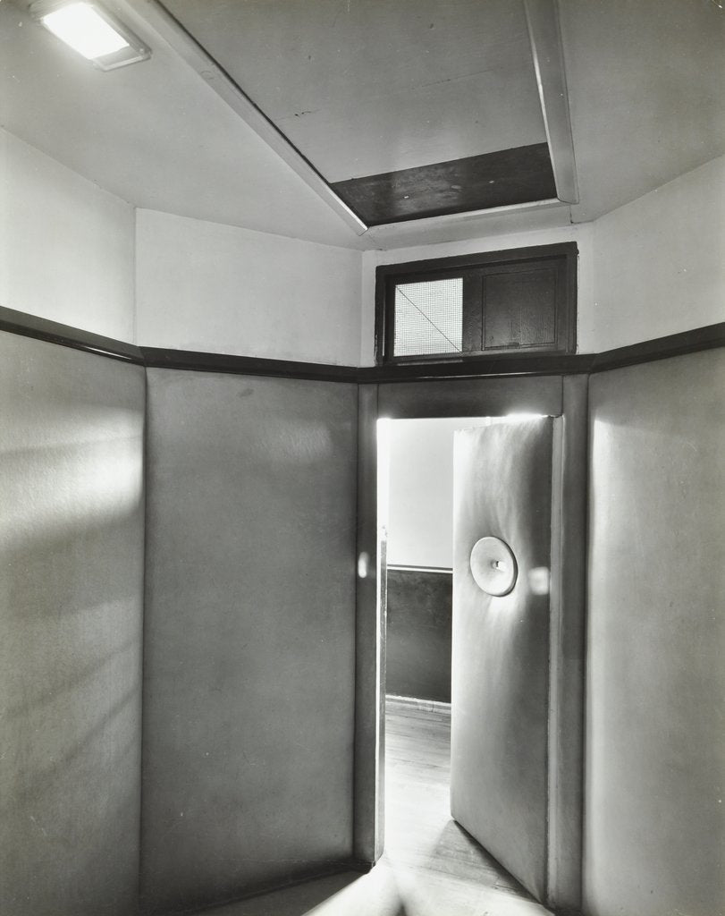 Detail of Padded room, Saint Ebba's Hospital, Surrey, 1938 by Unknown