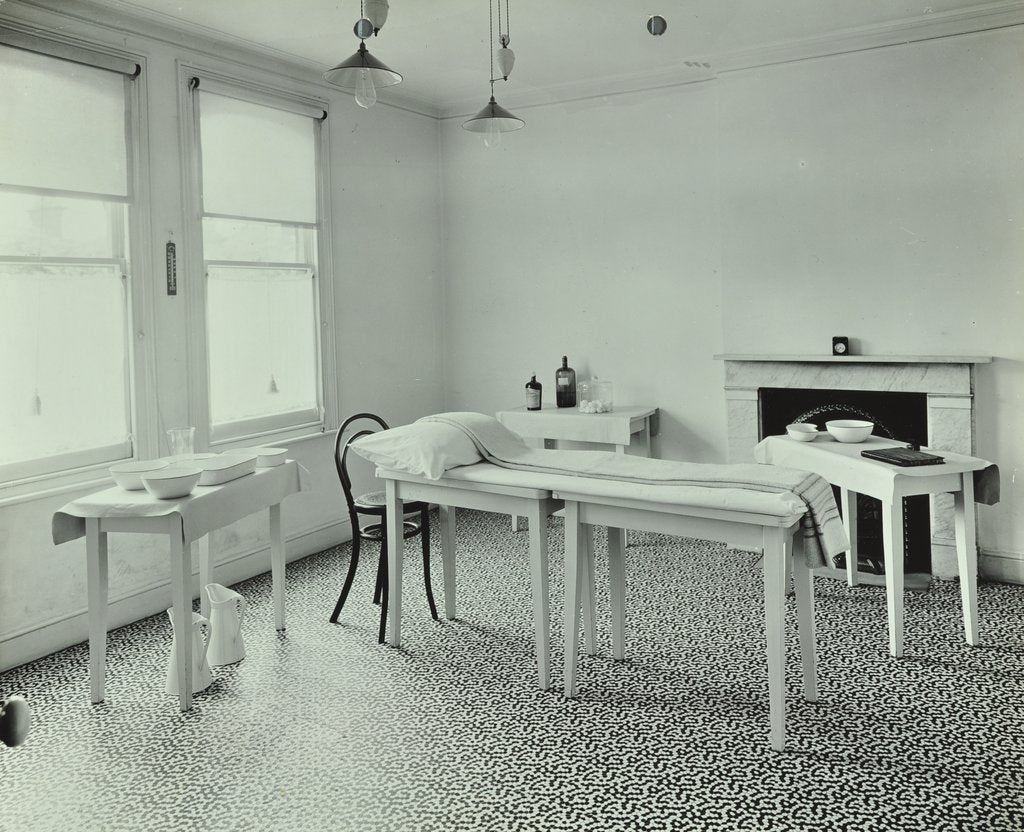 Detail of The waiting room, Norwood School treatment centre, London, 1911 by Unknown