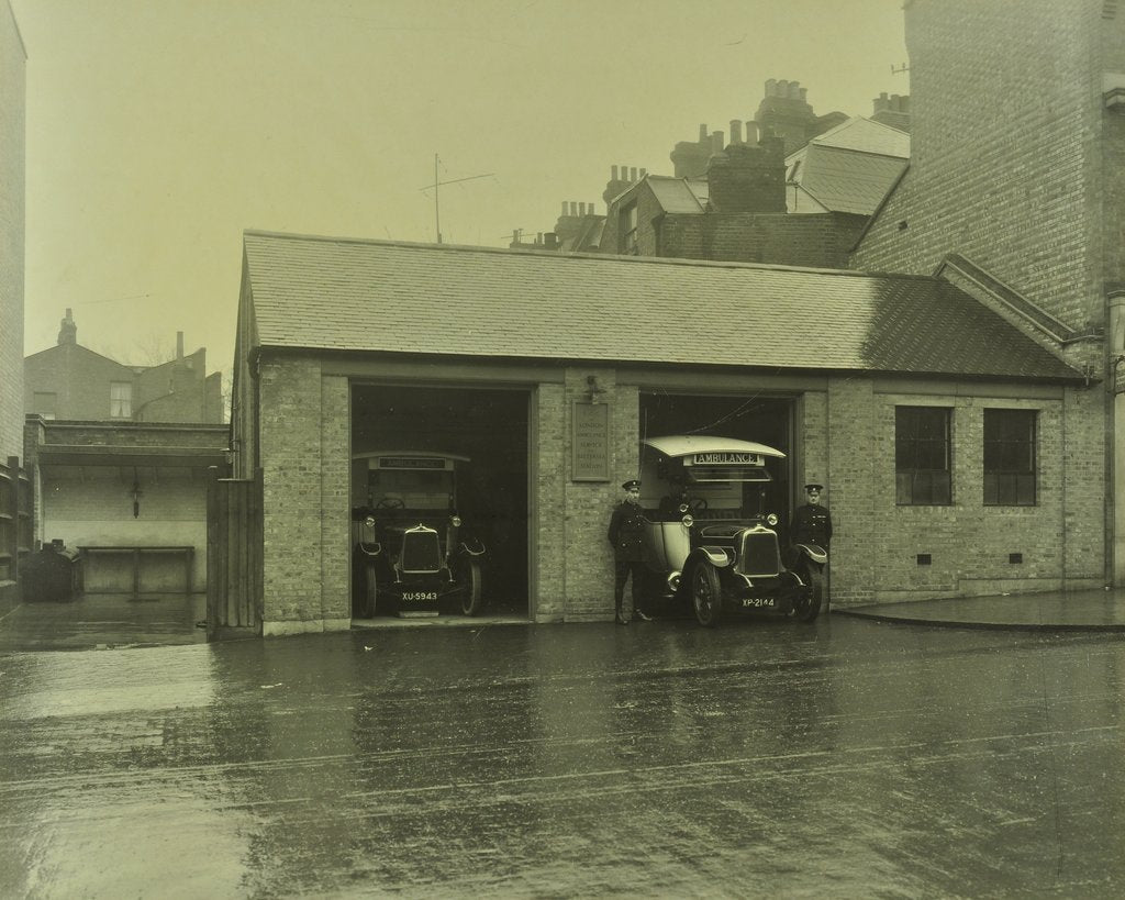 Detail of Battersea Ambulance Station, Battersea, Wandsworth, London,1925 by Unknown