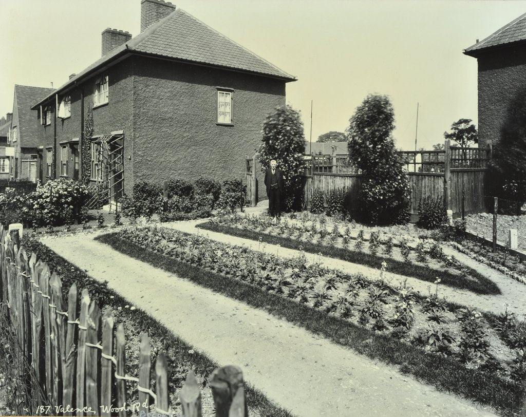 Detail of Garden at 187 Valence Wood Road, Becontree Estate, Ilford, London, 1929 by Unknown