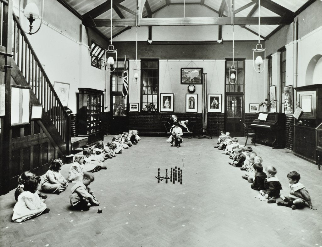 Detail of Number work, Southfields Infants' School, Wandsworth, London, 1907 by Unknown