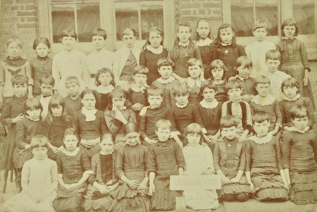 Detail of Class 3, Clyde Street School, Deptford, London, 1887 by Unknown