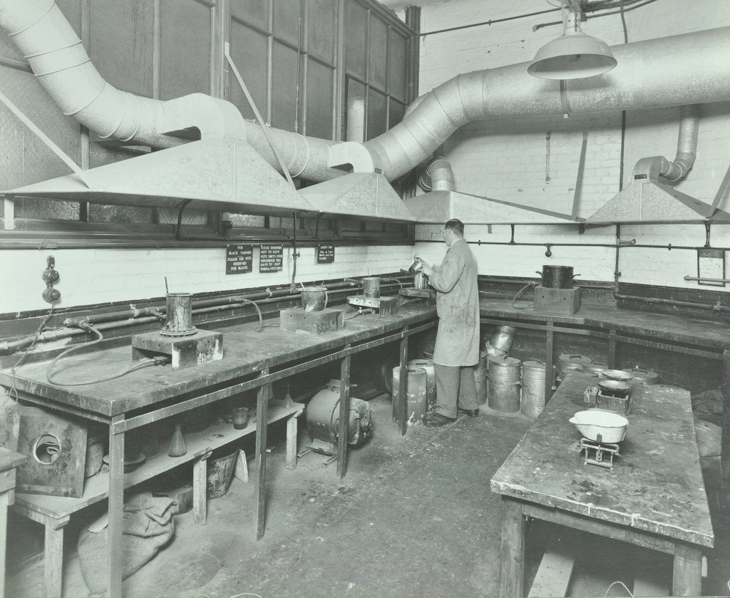 Detail of Varnish Laboratory, Borough Polytechnic, Southwark, London, 1936 by Unknown