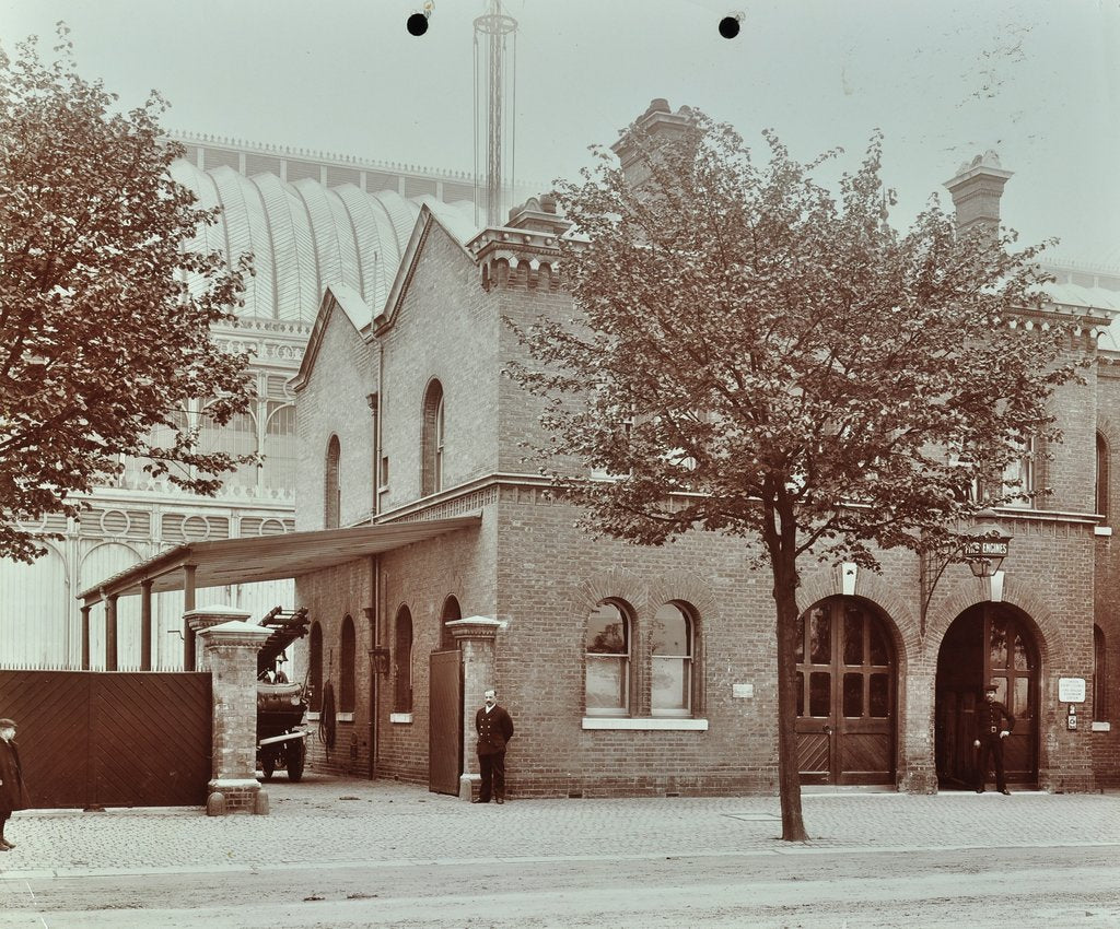 Detail of Sydenham Fire Station, Crystal Palace Parade, Lewisham, London, 1907 by Unknown