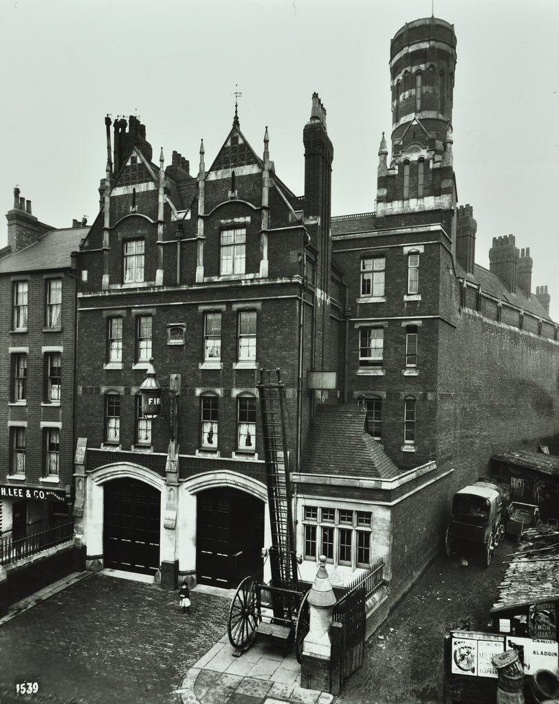 Detail of Kentish Town Fire Station, No 3a Fortress Walk, St Pancras, London, 1903 by Unknown