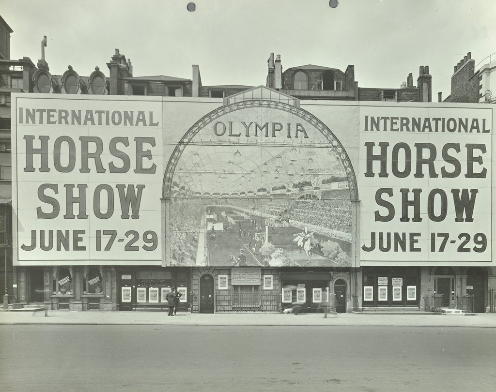 Detail of Advertisement for the International Horse Show, 114 Piccadilly, London, 1912 by Unknown