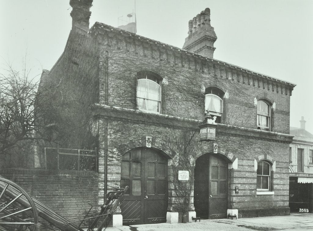 Detail of St John's Wood Fire Station, Hampstead, London, 1906 by Unknown