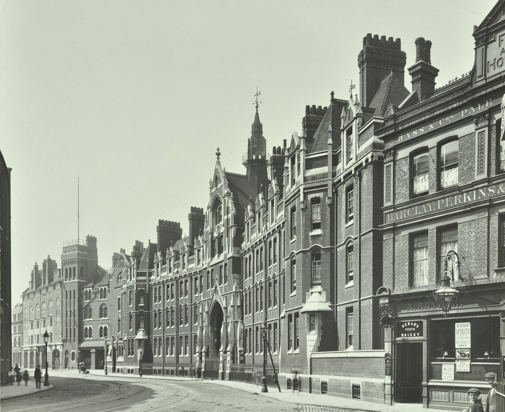 Detail of London Fire Brigade Headquarters, Southwark, London, 1911 by Unknown