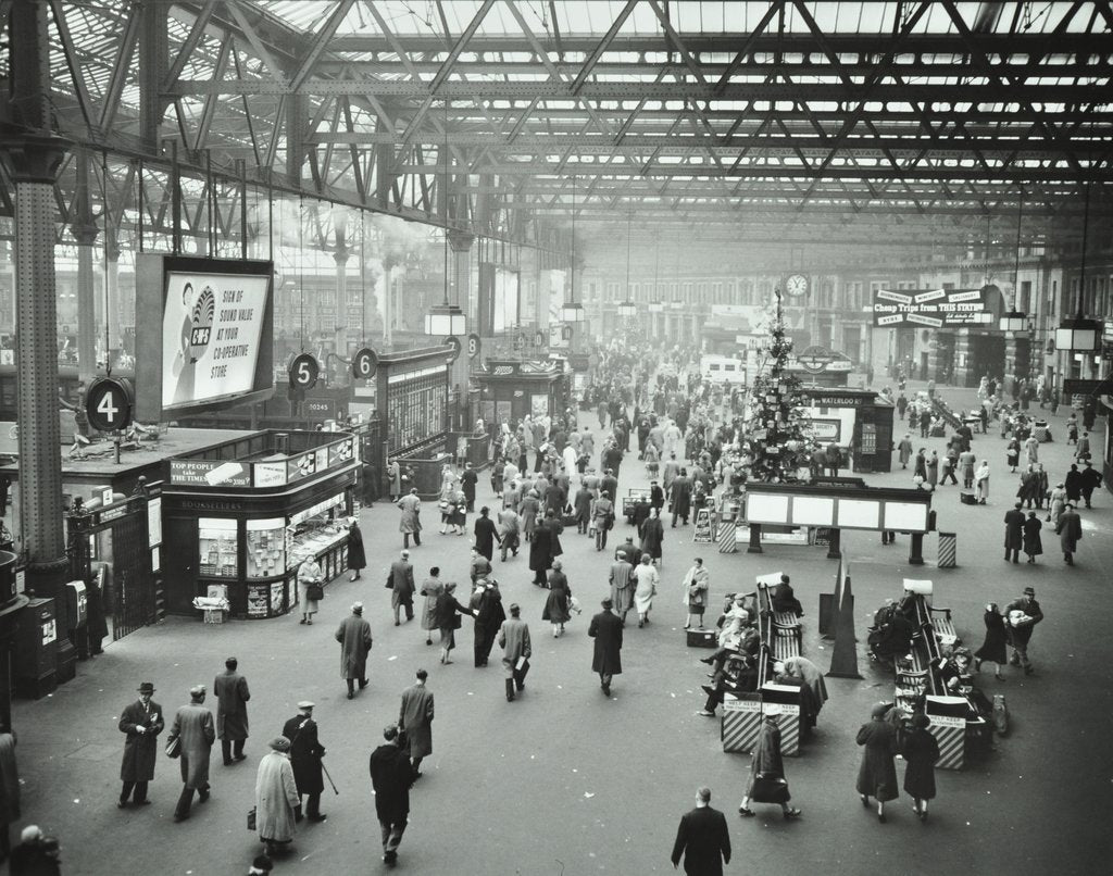 Detail of Waterloo Station, Lambeth, London, 1960 by Unknown