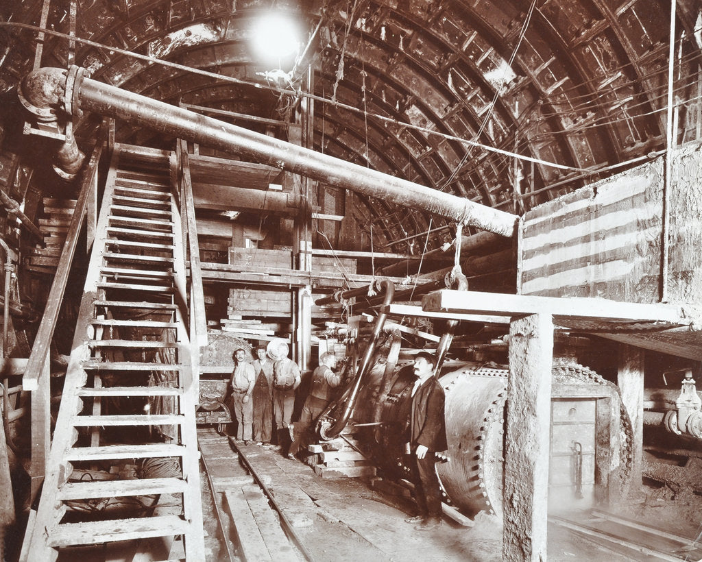 Detail of Bulkhead to retain compressed air in the Rotherhithe Tunnel, London, October 1906 by Unknown