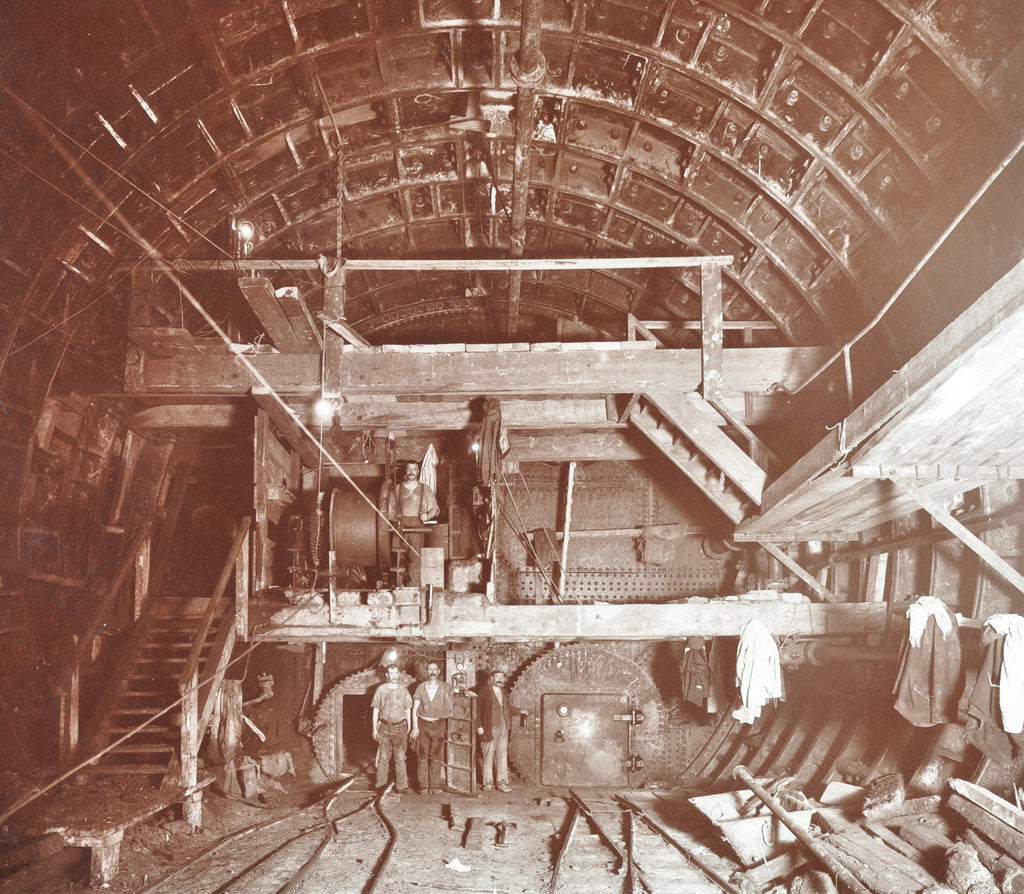 Detail of Bulkhead to retain compressed air in Rotherhithe Tunnel, London, October 1906 by Unknown